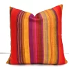 Retro Orange Unbalanced Stripe Pillow Cover