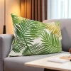 Retro Palm Leaves Pillow Cover