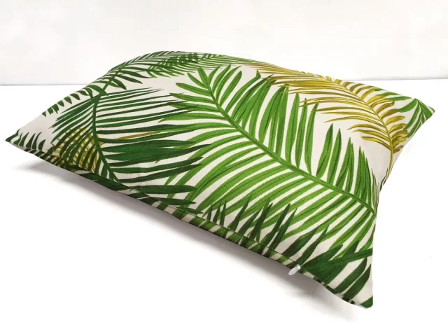 Retro Palm Leaves Pillow Cover