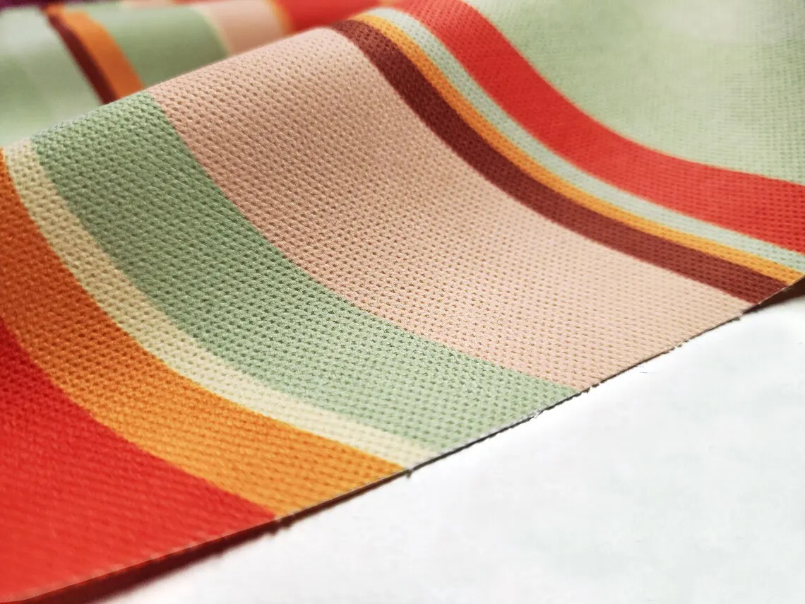 Retro Wavy Stripe Fabric
