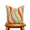 Retro Wavy Stripe Pillow Cover