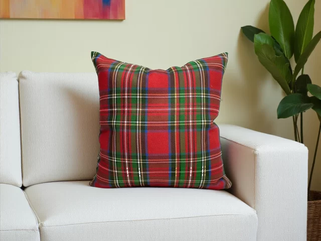 Royal Stewart Tartan Plaid Pillow Cover