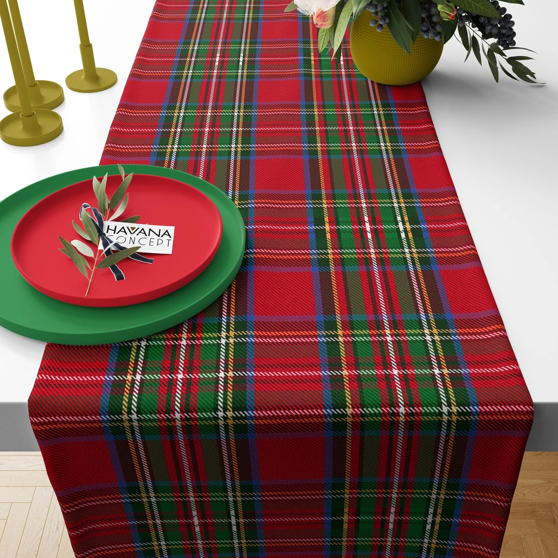 Royal Stewart Tartan Table Runner