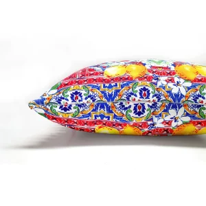 Sicilian Tiles Italian Lemons Pillow Cover