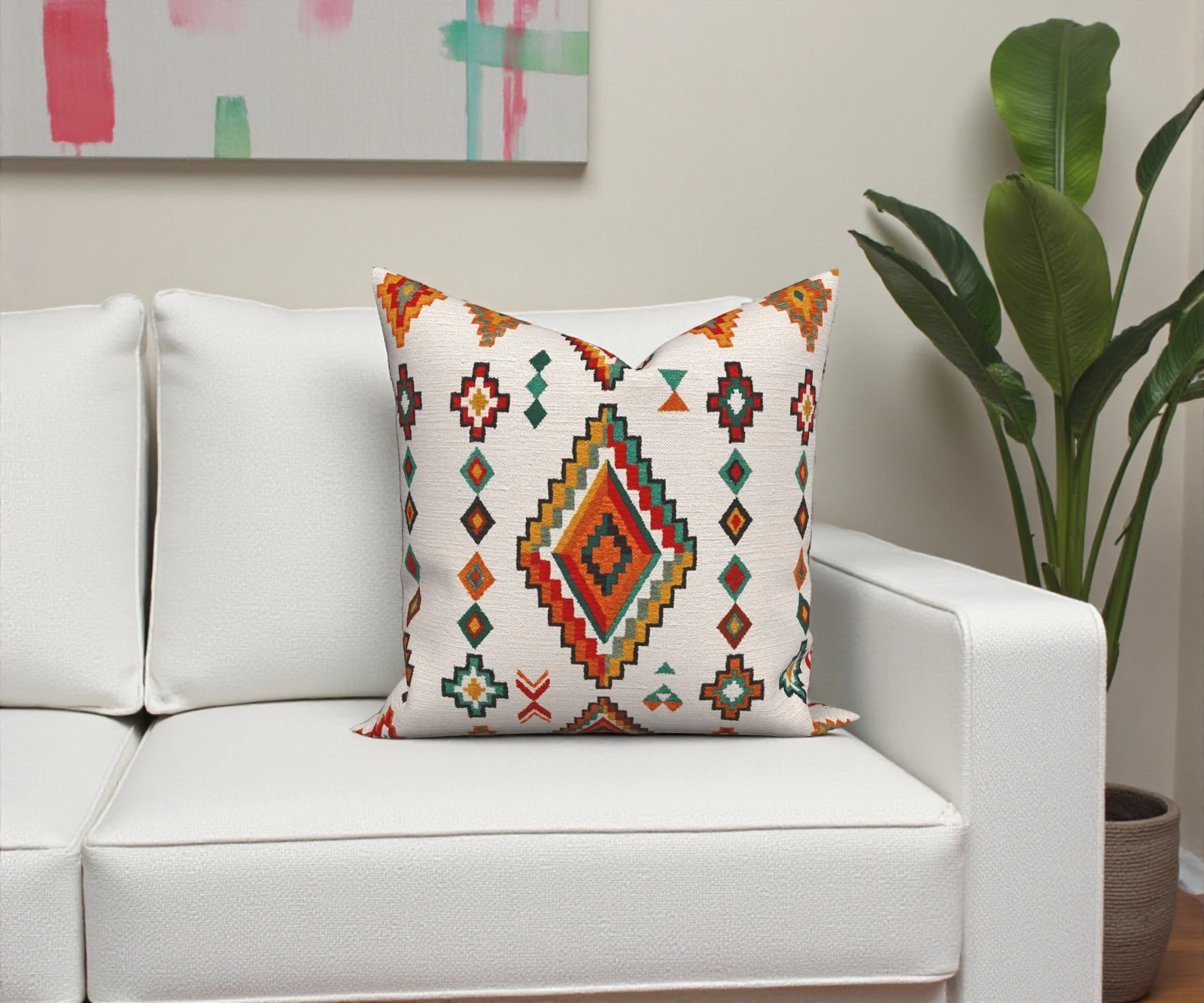 Southwestern Aztec Navajo Pillow Cover
