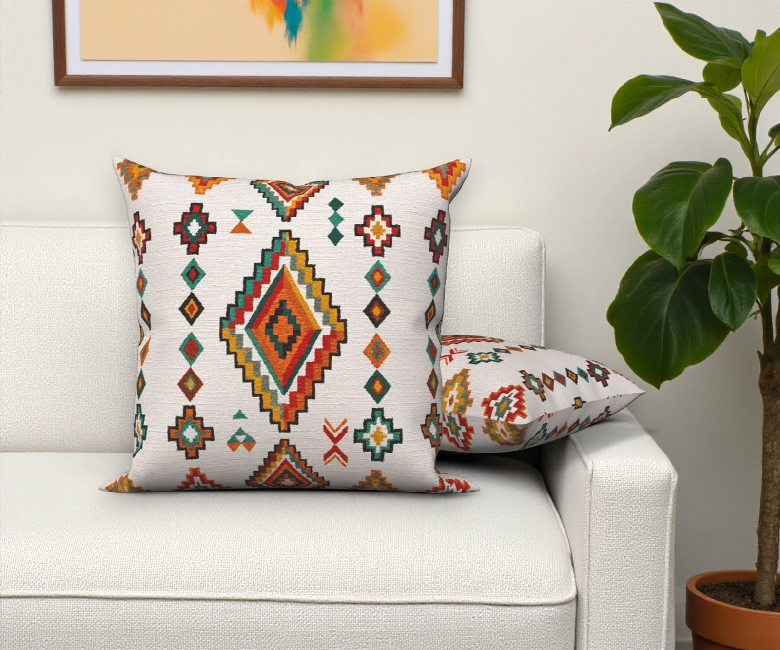Southwestern Aztec Navajo Pillow Cover