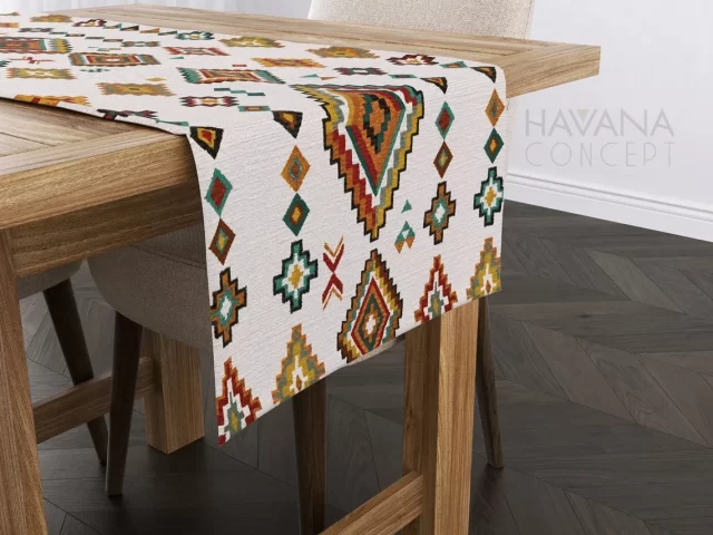 Southwestern Aztec Navajo Table Runner