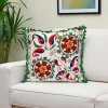 Suzani Floral Pillow Cover