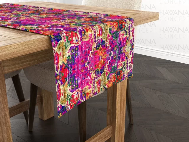 Tribal Abstract Mandala Table Runner