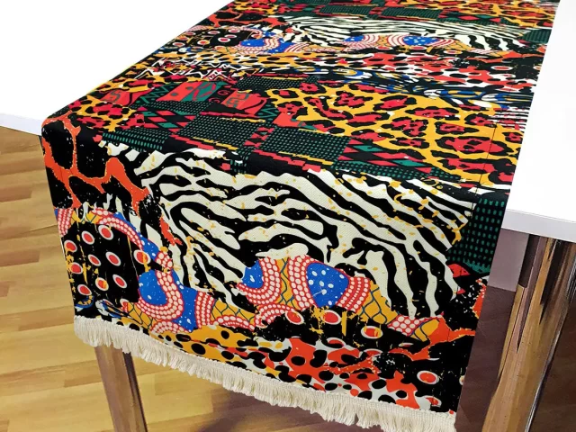 Tribal African Safari Table Runner