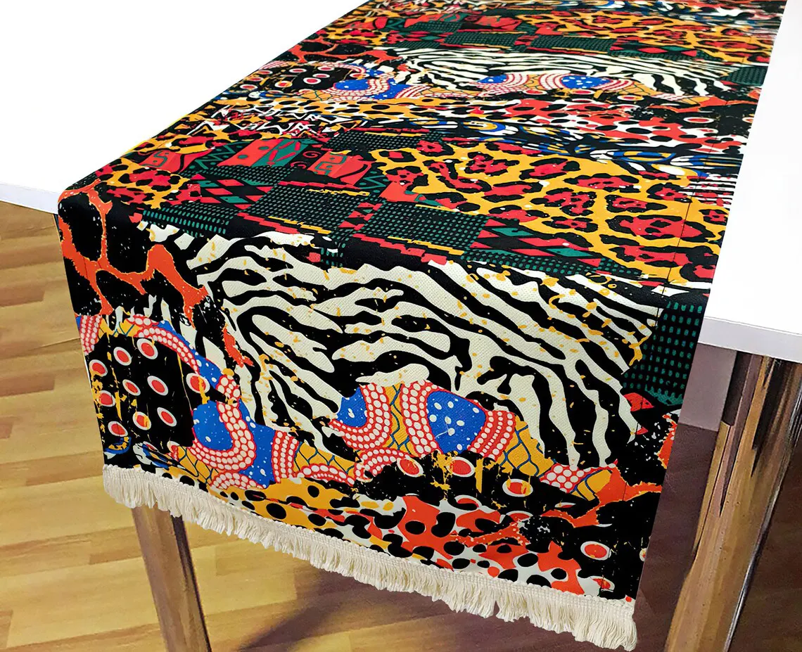 Tribal African Safari Table Runner