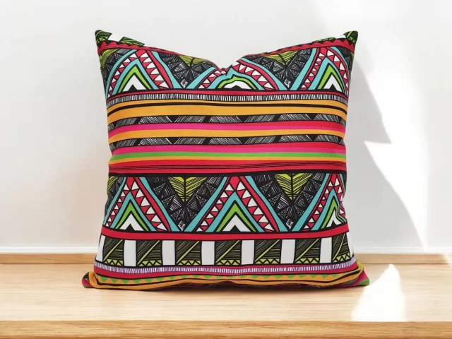 Tribal Peruvian Aztec Print Pillow Cover