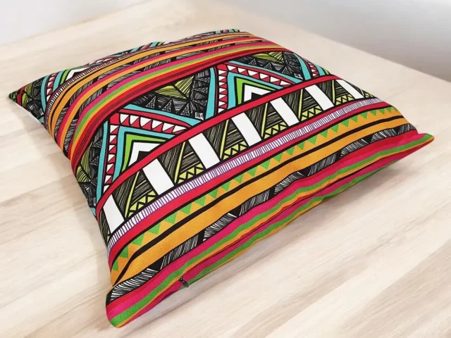 Alternative view of Tribal Peruvian Aztec Print Pillow Cover