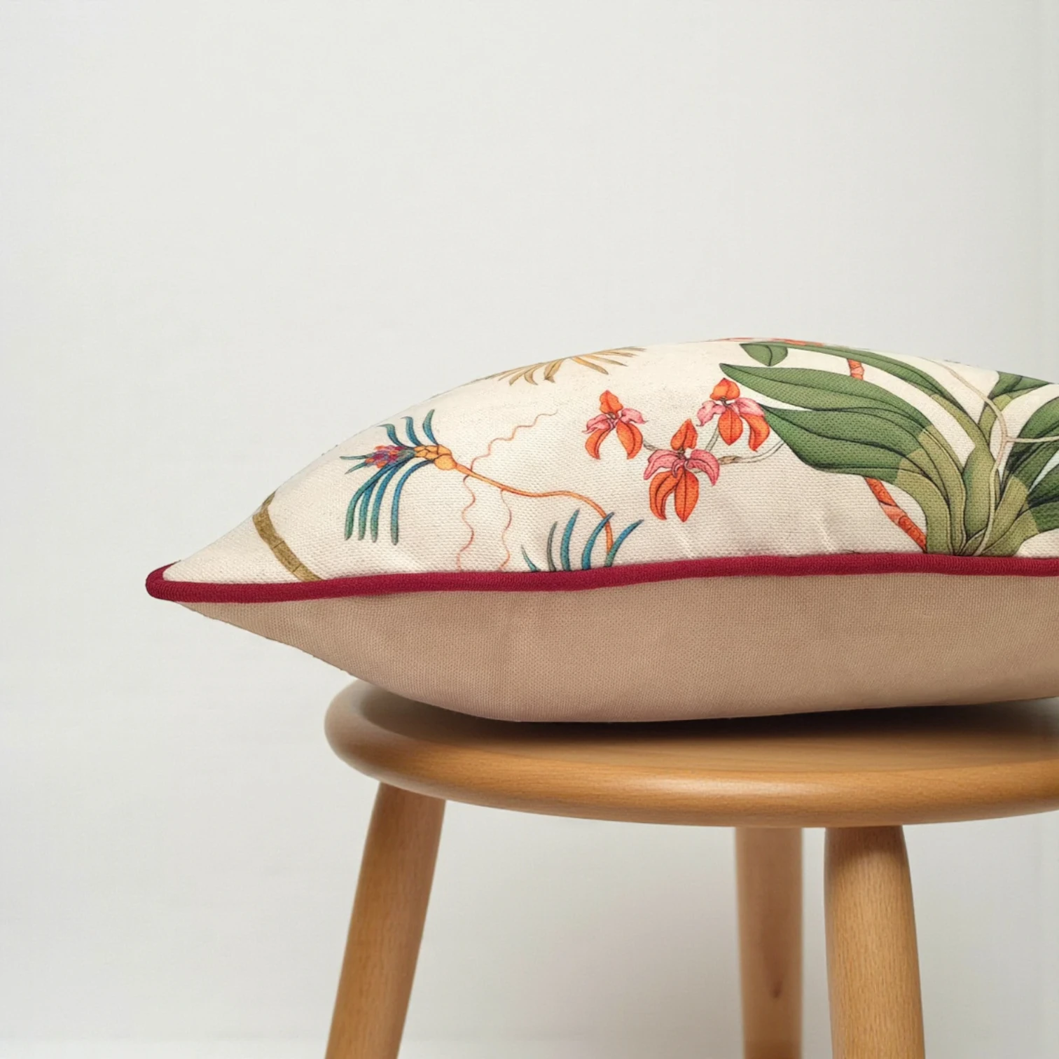 Tropical Forest White Tiger Pillow Cover