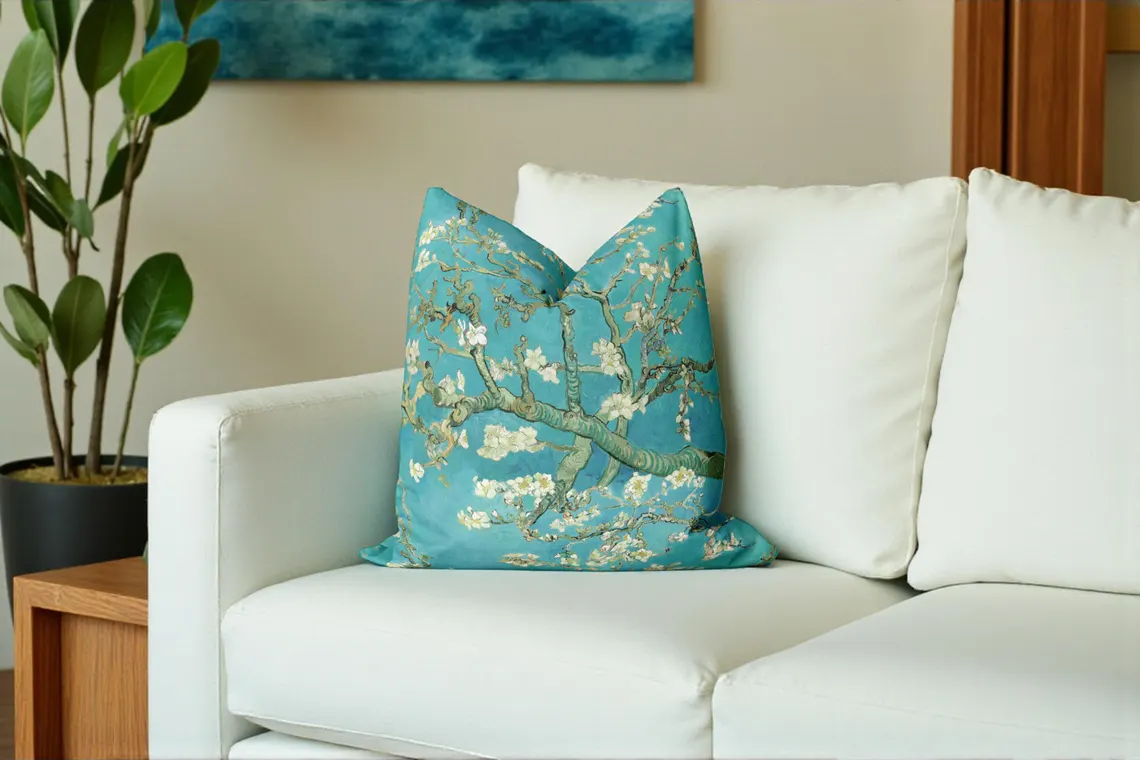 Van Gogh Almond Blossom Pillow Cover