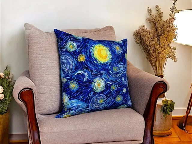 Van Gogh Starry Night Pillow Cover