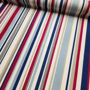 Vintage Barcode Stripe Fabric