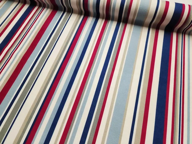 Vintage Barcode Stripe Fabric
