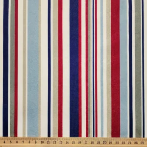 Vintage Barcode Stripe Fabric