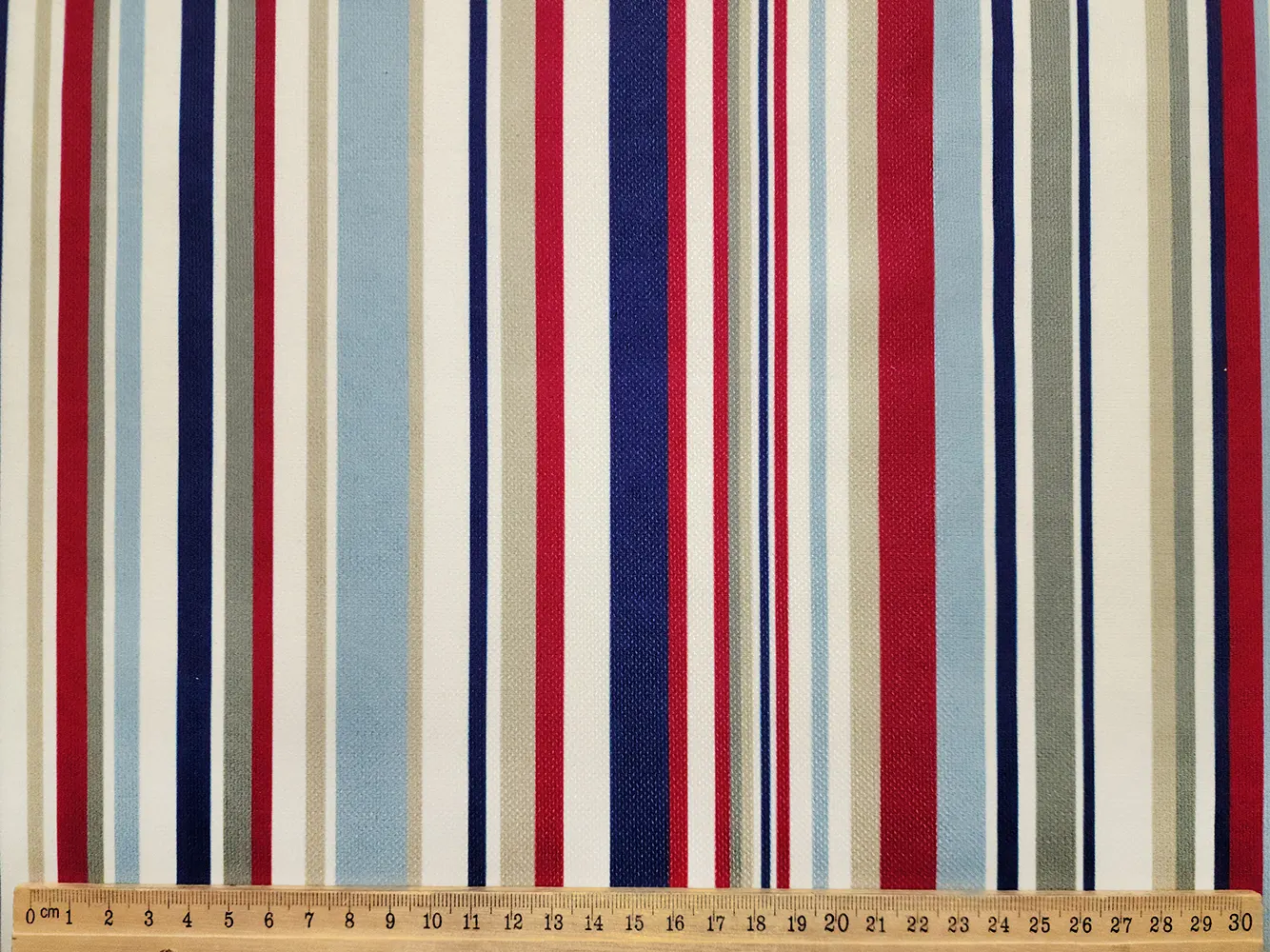 Vintage Barcode Stripe Fabric
