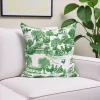 Green Vintage Country Life Pillow Cover