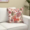 Vintage Polish Floral Pillow Cover