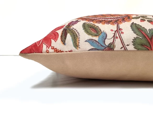 Vintage Polish Floral Pillow Cover