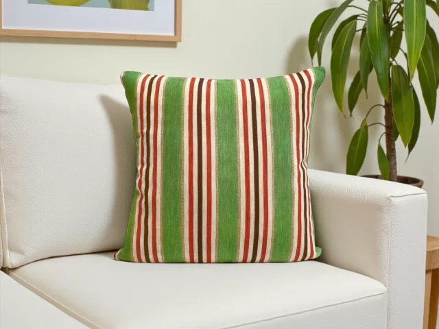 Vintage Striped Pillow Cover