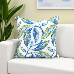 Watercolor Japanese Leaves Pillow Cover