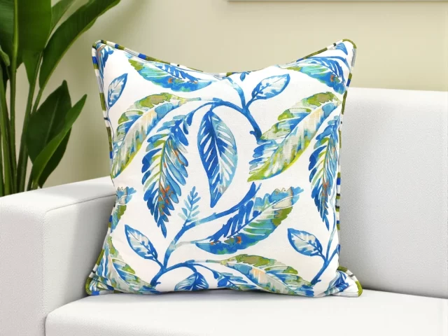 Watercolor Japanese Leaves Pillow Cover