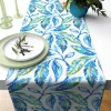 Watercolor Japanese Leaves Table Runner