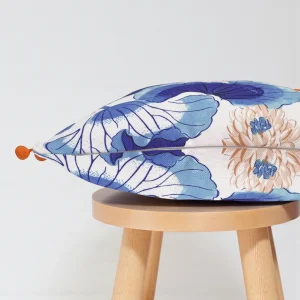 Watercolor Koi Fish Pom-Pom Pillow Cover