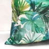 Watercolor Tropical Palm Leaves Pillow Cover
