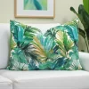 Watercolor Tropical Palm Leaves Pillow Cover