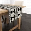 White Beige Mandala Table Runner