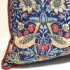 William Morris Strawberry Thief Piped Pillow Cover