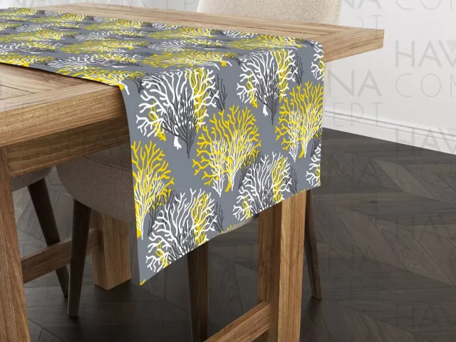 Yellow Coral Reef Table Runner