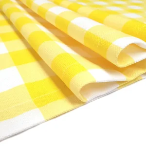 Yellow Gingham Table Runner