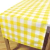 Runner da tavola a quadretti gialli