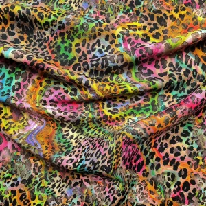 Colorful Leopard Print Fabric
