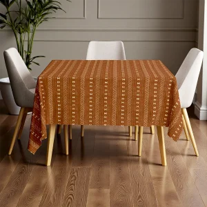 Ginger African Mudcloth Print Tablecloth