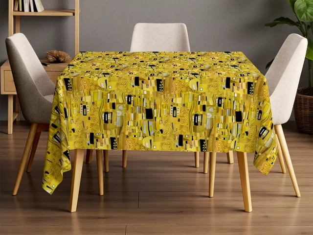 Gustav Klimt the Kiss Print Tablecloth